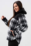 Натали Толстовка 578623 52452 черный/клетка