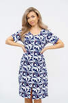 Натали Халат 578653 36930 бело-синий