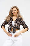 Натали Рубашка 578680 36917 черно-бежевый