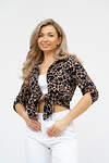 Натали Рубашка 578680 36917 черно-бежевый