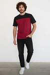 Натали Футболка 578700 14482 бордо+черный