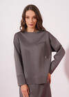 CLEVER Джемпер 579165 267098/196д кофейный/т.серый