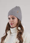 CLEVER Шапка 579293 564647вн меланж серый