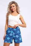 Натали Шорты 579796 21034 ромбы/синий