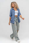 Натали Рубашка 579998 36824 горох джинс