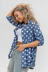 Натали Рубашка 579998 36824 горох джинс
