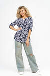 Натали Туника 580039 36810 сине-белый
