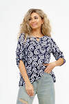 Натали Туника 580039 36810 сине-белый