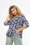 Натали Туника 580039 36810 сине-белый