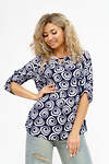 Натали Туника 580039 36810 сине-белый
