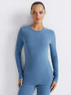Omsa Лонгслив 580334 OmD 1612T PV Лонгслив жен. "Термо" Jeans (Синий)