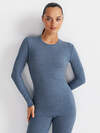 Omsa Лонгслив 580337 OmD 1613T 3D Лонгслив жен. "Термо" Jeans (Синий)