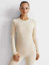 Omsa Лонгслив 580351 OmD 1612T PV Лонгслив жен. "Термо" Latte (Молочный)