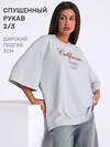 Апрель Футболка 580390 1ЖДФК5039809 светло-серый