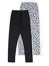 Апрель Легинсы 580394 2ДРЛ5907804н черный+темно-серый леопард на сером