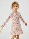 Апрель Платье 580404 1ДПД5064223н зайки с цветами на персиковом