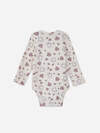 MARK FORMELLE Боди детское 580418 13016-3 молочный +котики с цветами на молочном +цветочки на розовом