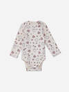MARK FORMELLE Боди детское 580418 13016-3 молочный +котики с цветами на молочном +цветочки на розовом