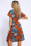 Натали Платье 580603 13232 син,сер,оранж