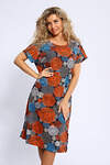 Натали Платье 580603 13232 син,сер,оранж