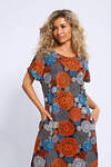 Натали Платье 580603 13232 син,сер,оранж
