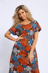 Натали Платье 580603 13232 син,сер,оранж