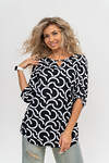 Натали Туника 580607 36791 черно-белый
