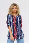 Натали Туника 580644 36782 сине-красный