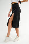Натали Юбка 580835 Юбка Офис с вырезом черная черный