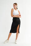 Натали Юбка 580835 Юбка Офис с вырезом черная черный