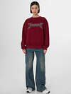 MARK FORMELLE Свитшот 581739 122559 бордо +печать