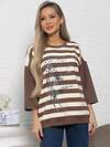 LT Collection Блуза 581789 Б15130-18М коричневый