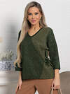 LT Collection Блуза 581792 Б15077-18М оливковый