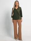 LT Collection Блуза 581792 Б15077-18М оливковый
