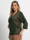 LT Collection Блуза 581792 Б15077-18М оливковый