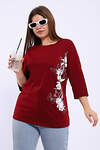 Натали Туника 581929 80045 бордовый