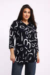 Натали Туника 581985 24231 чёрно-белый