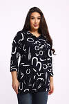 Натали Туника 581985 24231 чёрно-белый