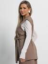 LT Collection Жилет 582033 Б15145-16М темно-бежевый