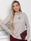 LT Collection Джемпер 582037 Б15160-1М бежевый