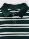 MARK FORMELLE Поло 582390 113430/1 т.зеленая полоска на молочном