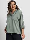 LT Collection Блуза 582538 Б15112-24М серо-зеленый