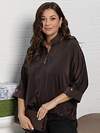 LT Collection Блуза 582544 Б15134-24М коричневый