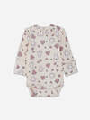 MARK FORMELLE Боди детское 582594 13016-1-3 молочный +котики с цветами на молочном +цветочки на розовом