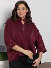 LT Collection Блуза 582697 Б15135-24М бордовый