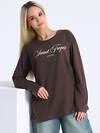 Апрель Лонгслив 583064 1ЖДЛД5036001 темно-коричневый