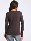 Апрель Лонгслив 583066 1ЖДЛД4918804 темно-коричневый