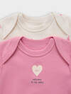 MARK FORMELLE Боди детское 583168 13015-2 сердечки на молоке +розовый