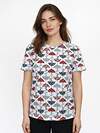 Binita Футболка 583503 1265-2 бело-красная