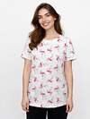 Binita Футболка 583504 1265-3 бело-розовая